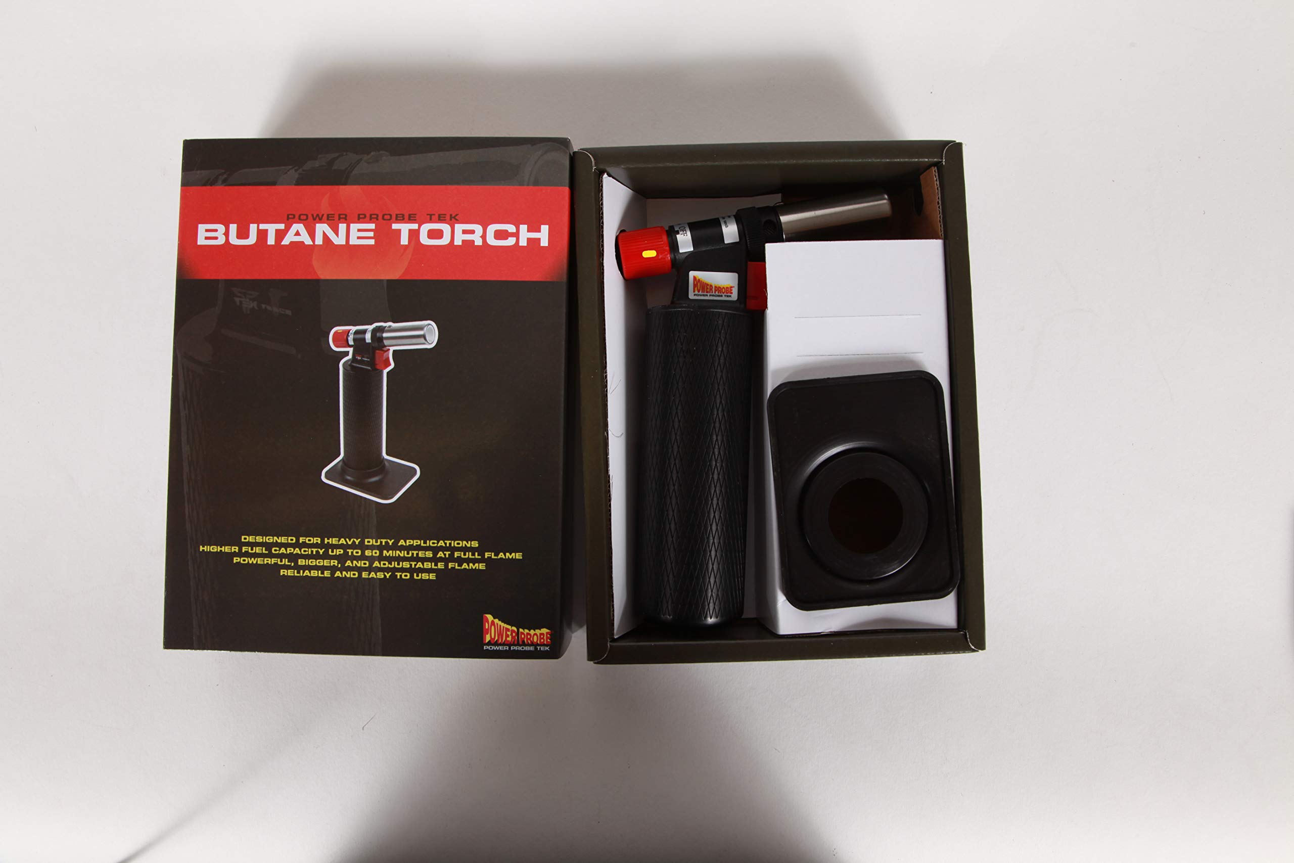 Power Probe Black Butane Torch (PPBT) [Car Test Tool, Electronic Ignition, Large Fuel Capacity, Adjustable Flame, for Soldering, Heat Shrinking] - Image 5