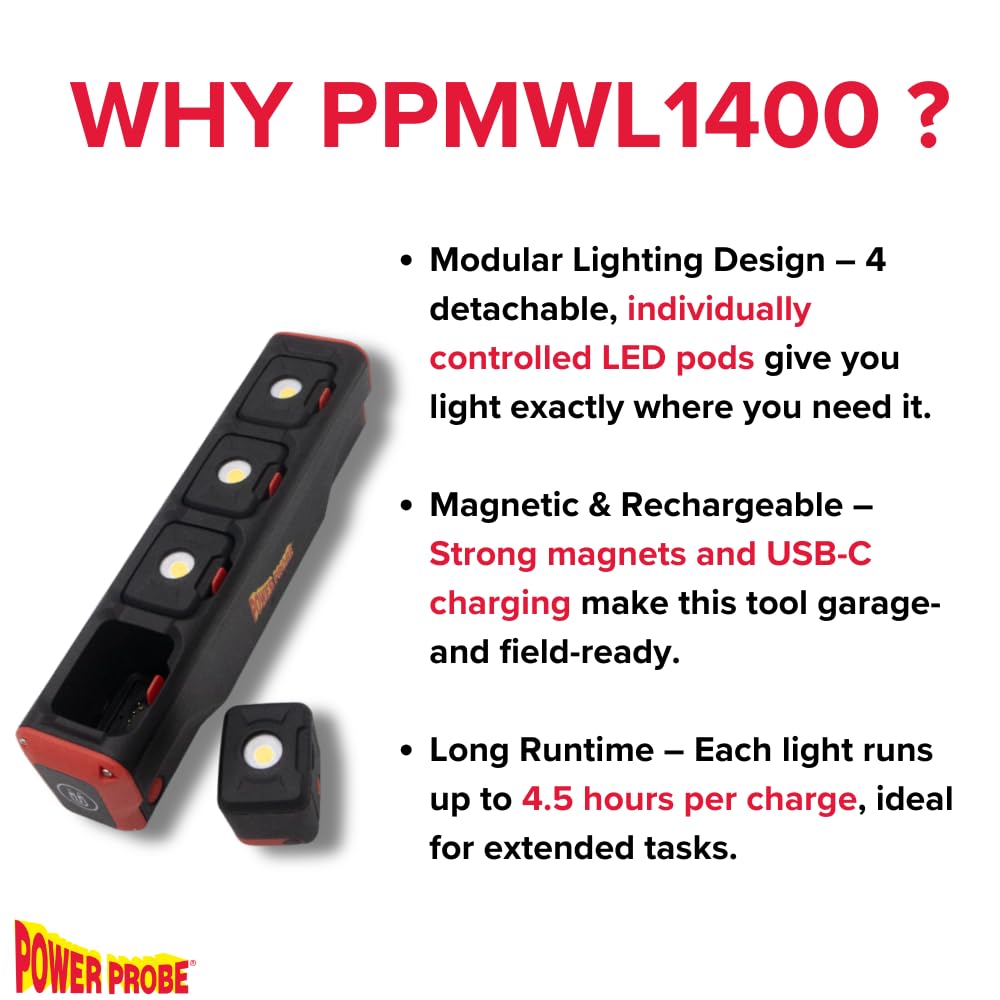 Power Probe III Electrical Kit with Modular LED Work Light Bundle - Image 7